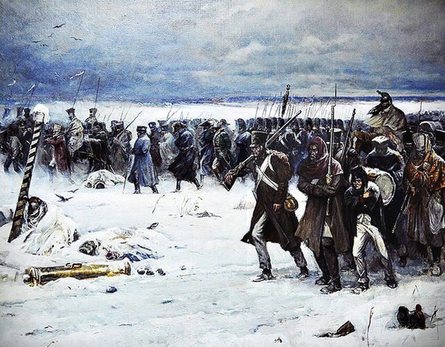При какой битве французские войска отступили?