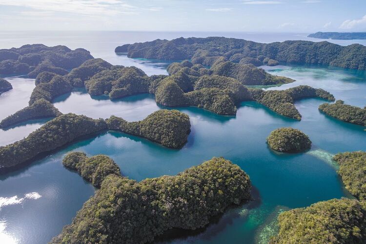 Федеративные Штаты Микронезии состоят из маленьких островов.