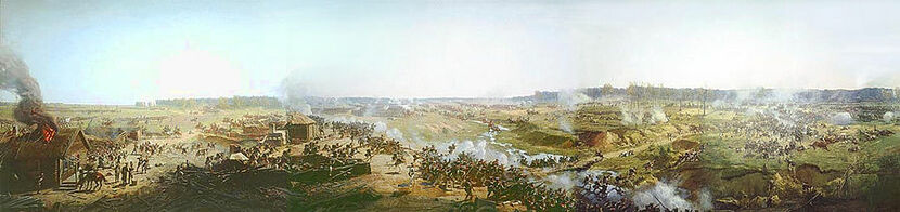 Сколько орудий ввел в бой Наполеон в решающий момент боя?