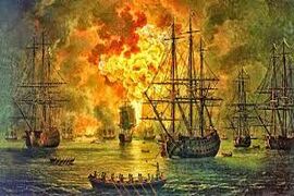 Чесменское сражение - крупнейшая победа русских кораблей на море. Знаете ли вы об этом событии?