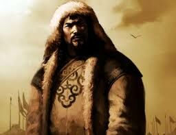Когда Чингиз-хан принял участие в своей первой крупной битве, за что был отмечен первым титулом?