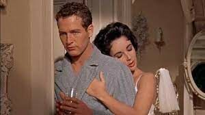 Как назывался фильм, снятый в США в 1958 году, главные роли в котором сыграли Элизабет Тейлор и Пол Ньюман?