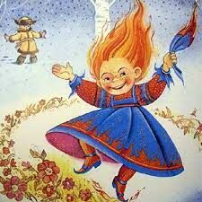 Что Поскакушка дала Федюньке в зимнем лесу в сказке Бажова «Огневушка-поскакушка»?