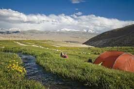  Назовите горную систему, которая расположена на территории Казахстана, Киргизии, Китая, Таджикистана и Узбекистана.