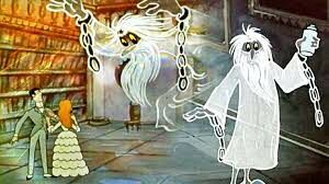   Что предложили сделать привидению с гремящими цепями в мультфильме «Кентервильское привидение»?