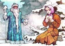 Чем интересовался Морозко у падчерицы в одноименной сказке?