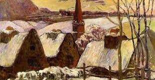 Картина Поля Гогена «Бретонская деревня в снегу» на аукционе после его смерти была названа «Ниагарский водопад». Почему так?