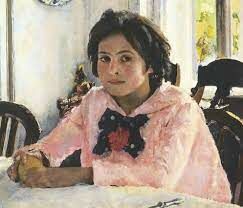 Кто написал картину «Девочка с персиками», которая хранится в Третьяковской галерее?