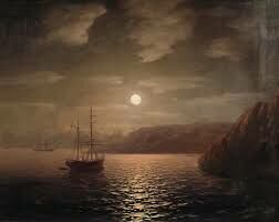  В каком музее выставлено величественное полотно И. К. Айвазовского «Ночь на Чёрном море»?