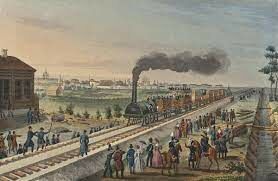 В какой стране была построена первая в мире железная дорога?