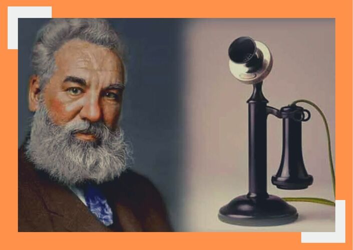 Александр Белл получил патент на изобретение телефона